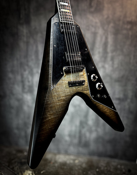 Asteroid Baritone 9 string - Charcoal Quilt Top - 24402a