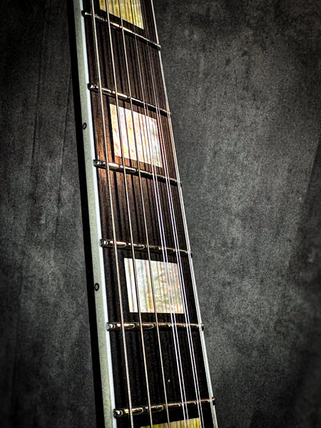 Asteroid Baritone 9 string - Charcoal Quilt Top - 24402a