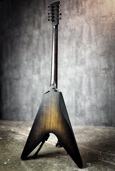 Asteroid Baritone 9 string - Charcoal Quilt Top - 24402a