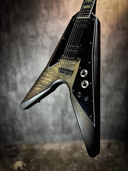 Asteroid Baritone 9 string - Charcoal Quilt Top - 24402a