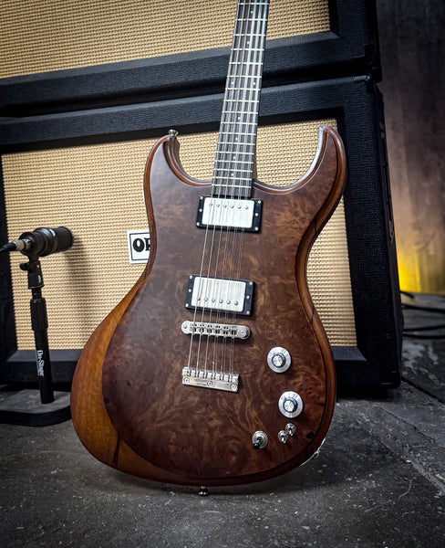 Gnarwhal 9 string - redwood burl/black limba #25275