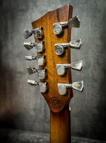 Gnarwhal 9 string - redwood burl/black limba #25275