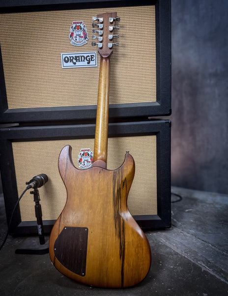 Gnarwhal 9 string - redwood burl/black limba #25275