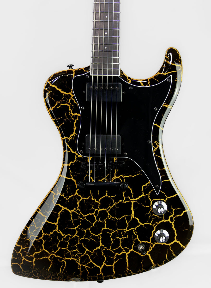 R2 DE Black Oxblood/Yellow Crackle - LIMITED – dunableguitars