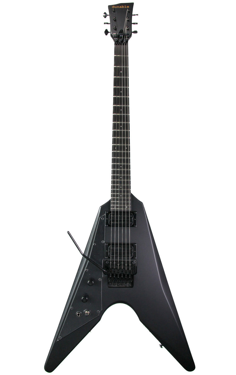 Asteroid DE - LEFTY Matte Black Floyd Rose – dunableguitars