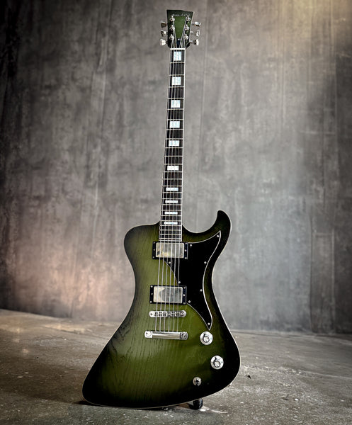 R2 Baritone - Metallic Olive Burst - 24287