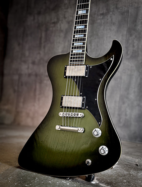 R2 Baritone - Metallic Olive Burst - 24287