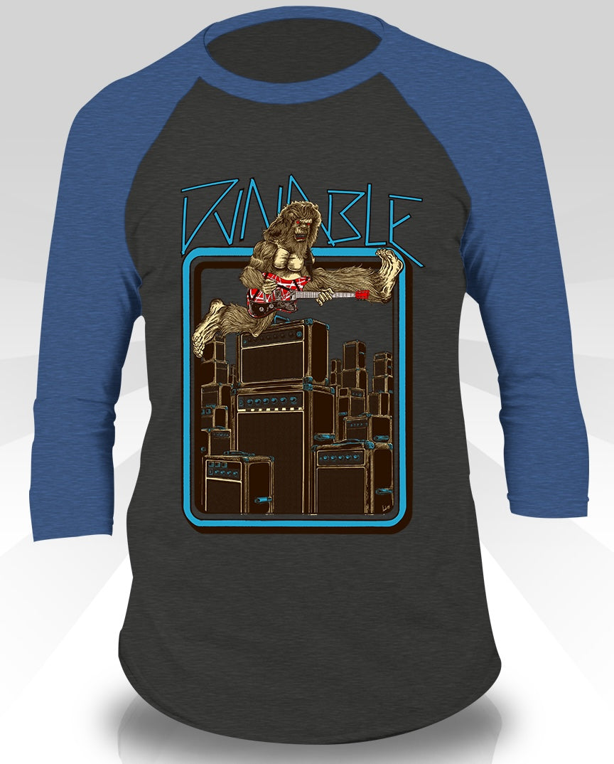 Yeti Van Hailin' - 3/4 sleeve Vintage Black/Royal Heather