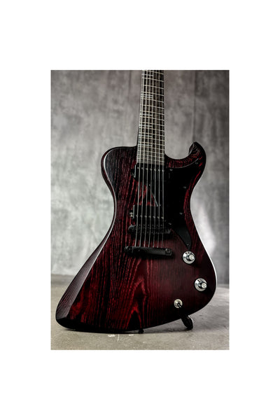 R2 7 string - Black/Red Sandblast - 25267