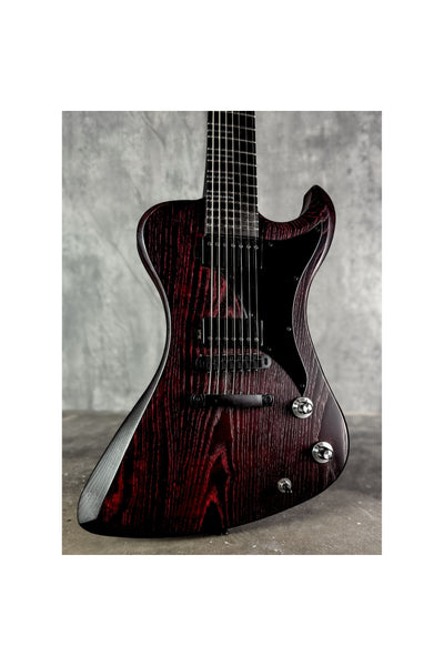 R2 7 string - Black/Red Sandblast - 25267
