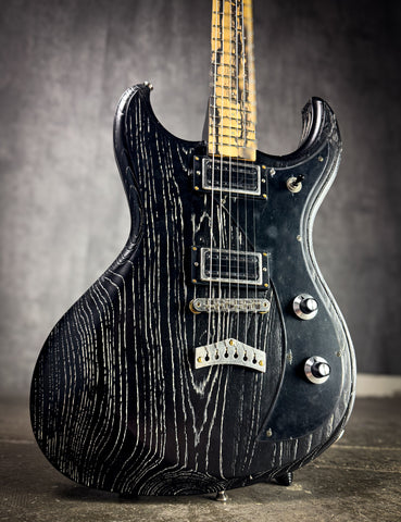 Gnarwhal - Black Lacquer swamp ash #24424