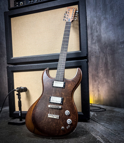 Gnarwhal 9 string - redwood burl/black limba #25275