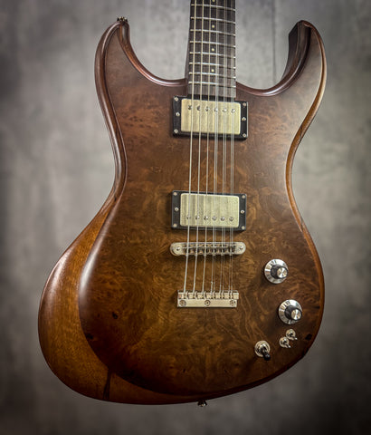 Gnarwhal 9 string - redwood burl/black limba #25275