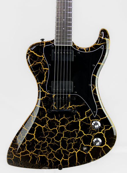 R2 DE Black Oxblood/Yellow Crackle - LIMITED